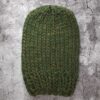 zielona czapka wełna z peru