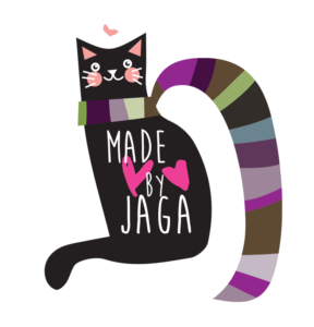 logo made by jaga kotek w szaliku