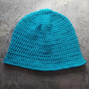 Bawełniany turkusowy kapelusz