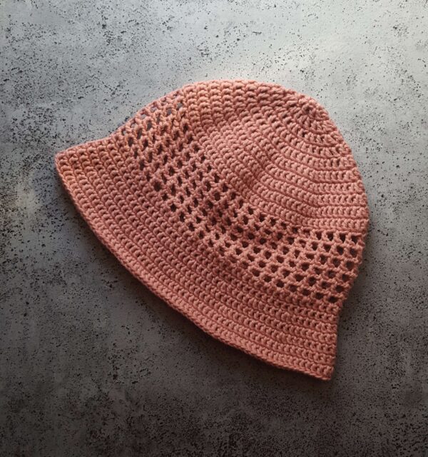 letni bawełniany kapelusik różowy