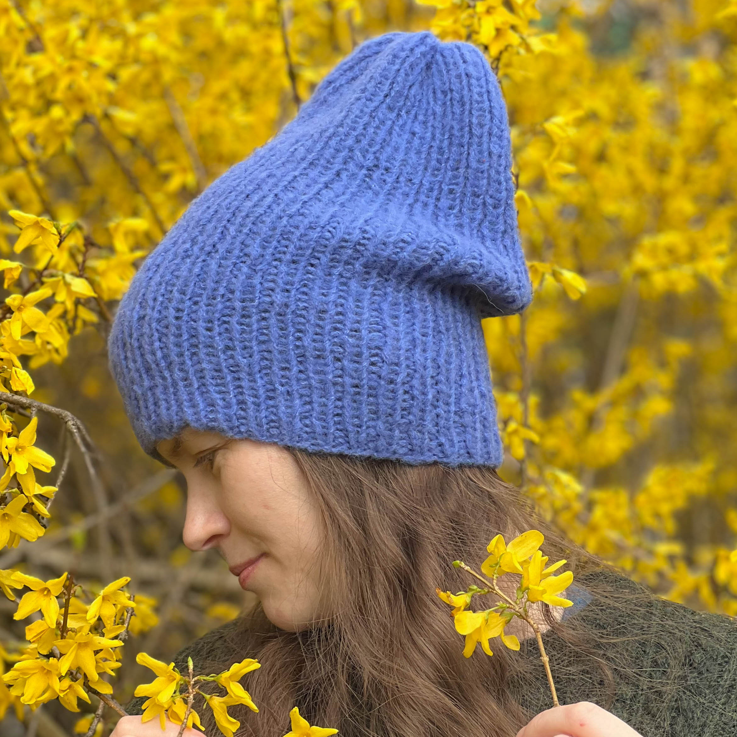 Przejściowa czapka Dimma z alpaki niebieski fiolet