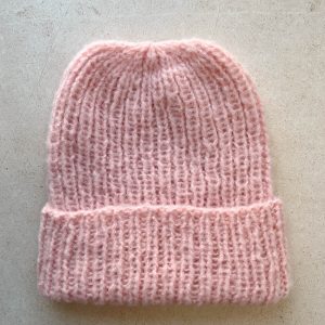 Przejściowa czapka Dimma z alpaki różowa