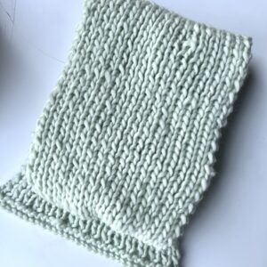 Szal wełniany Buran pistacjowy zamówienie indywidualne